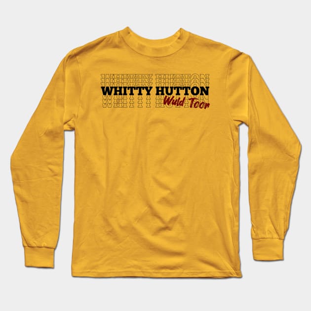 whitty hutton creme vintage - Wuld Toor, Stacked Text Long Sleeve T-Shirt by DesginsDone